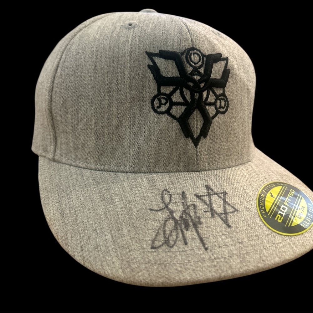 P.O.D. Signed Flexfit Fitted Hat Nu Metal Christian Rock Band Payable On Death